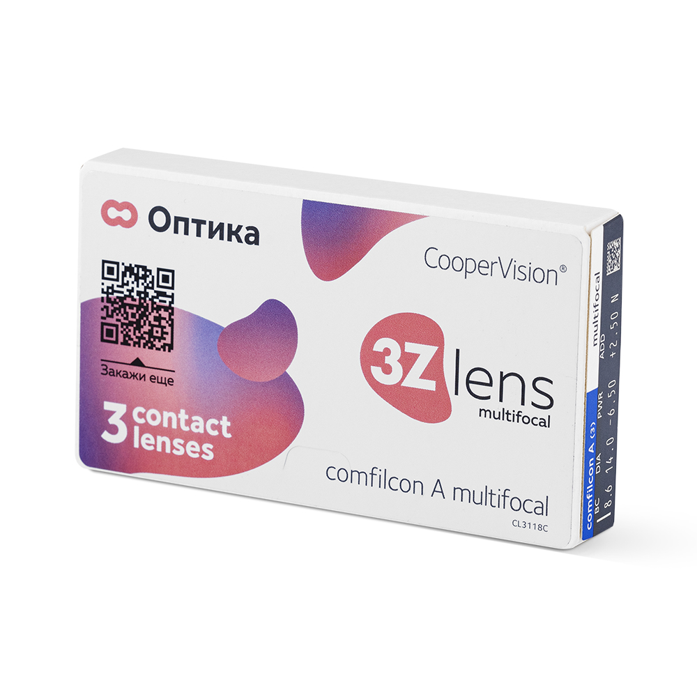 Контактные линзы 3Z lens Multifocal, 3 шт.